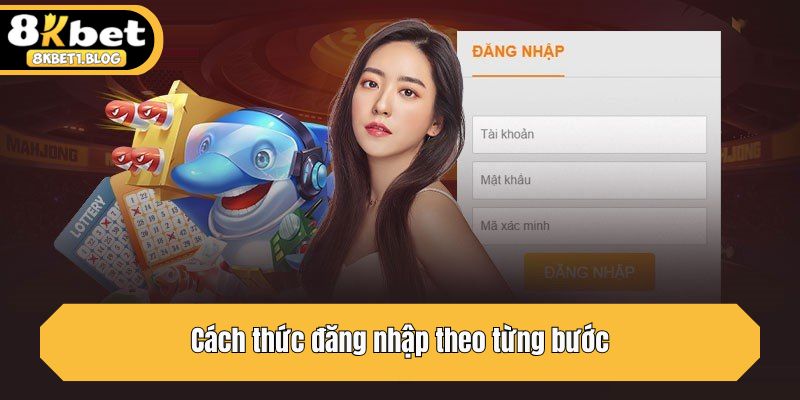 Cách thức đăng nhập theo từng bước