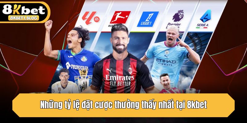 Những tỷ lệ đặt cược thường thấy nhất tại 8kbet